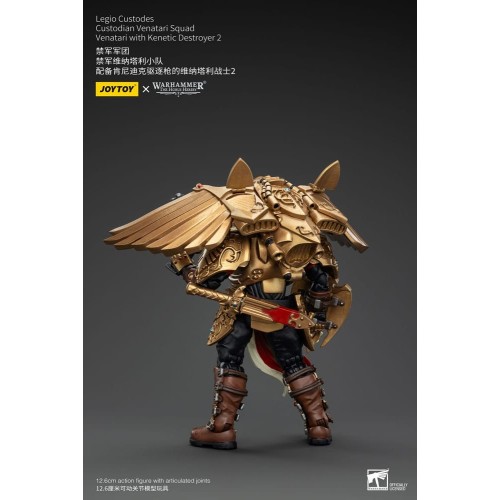 Warhammer The Horus Heresy Action Figure 1/18 Legio Custodes Custodian Venatari Squad Venatari+Kenetic Destroyer 2 13cm