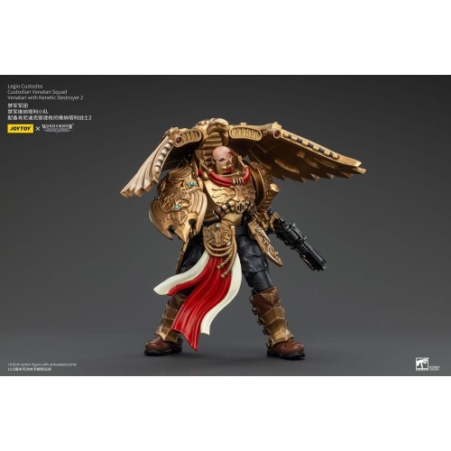 Warhammer The Horus Heresy Action Figure 1/18 Legio Custodes Custodian Venatari Squad Venatari+Kenetic Destroyer 2 13cm