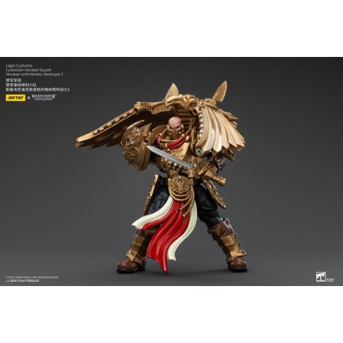 Warhammer The Horus Heresy Action Figure 1/18 Legio Custodes Custodian Venatari Squad Venatari+Kenetic Destroyer 2 13cm