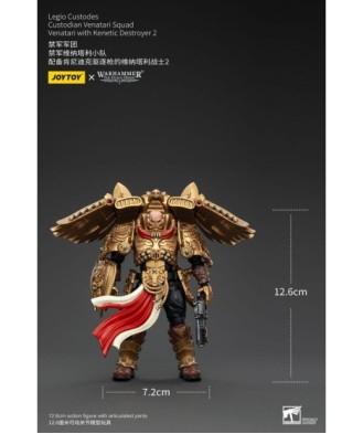 Warhammer The Horus Heresy Action Figure 1/18 Legio Custodes Custodian Venatari Squad Venatari+Kenetic Destroyer 2 13cm