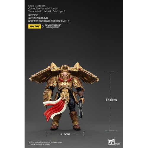 Warhammer The Horus Heresy Action Figure 1/18 Legio Custodes Custodian Venatari Squad Venatari+Kenetic Destroyer 2 13cm