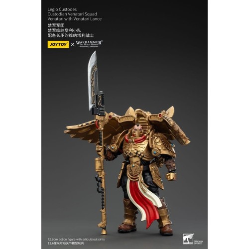 Warhammer The Horus Heresy Action Figure 1/18 Legio Custodes Custodian Venatari Squad Venatari with Venatari Lance 13cm