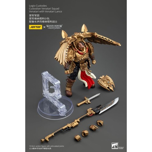 Warhammer The Horus Heresy Action Figure 1/18 Legio Custodes Custodian Venatari Squad Venatari with Venatari Lance 13cm