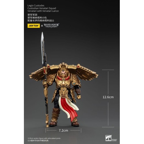 Warhammer The Horus Heresy Action Figure 1/18 Legio Custodes Custodian Venatari Squad Venatari with Venatari Lance 13cm