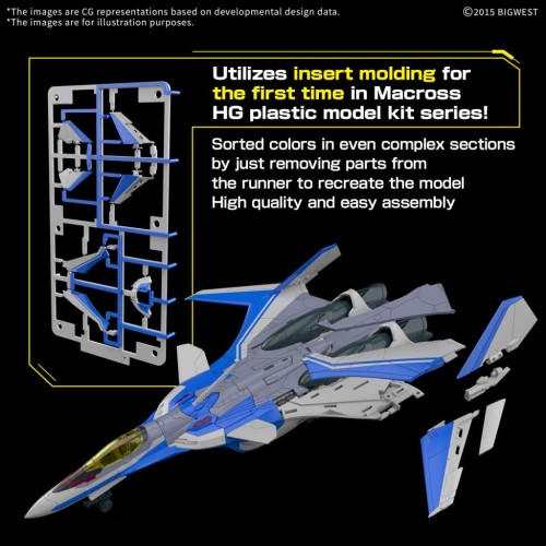 1/100 HG VF-31J Siegfried (Hayate Immelman) Deluxe Set
