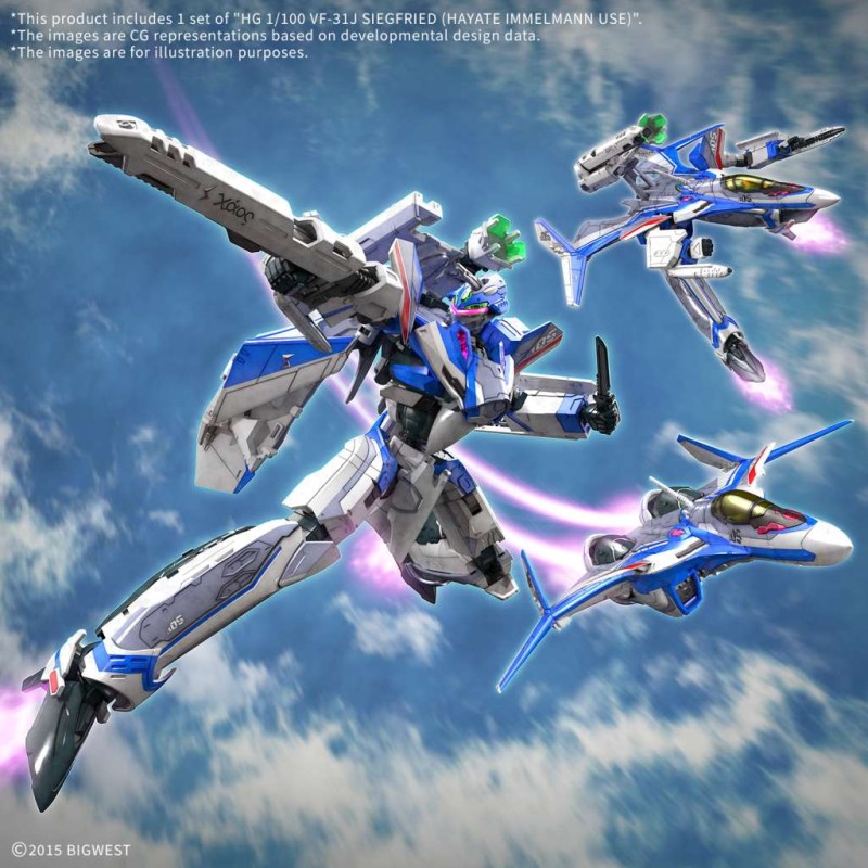 1/100 HG VF-31J Siegfried (Hayate Immelman)
