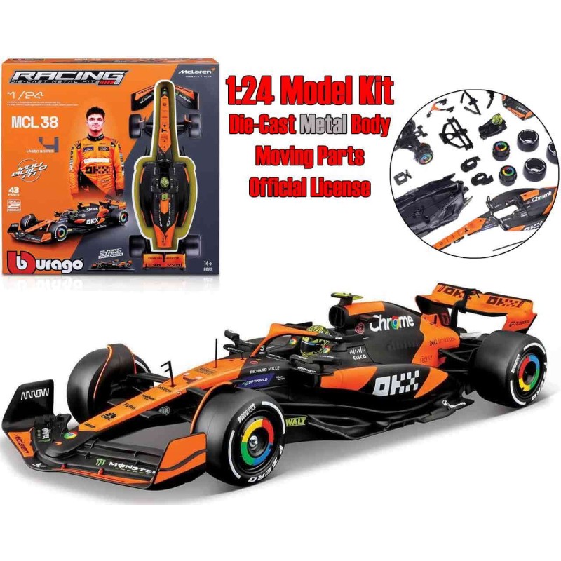 McLaren F1 MCL38 - Lando Norris With Helmet - Model Kit 1:24XP109967