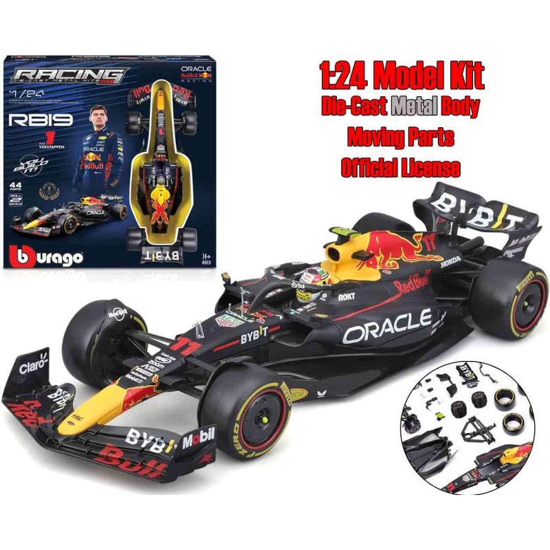 Red bull F1 RB19 - Max Verstappen With Helmet - Model Kit 1:24