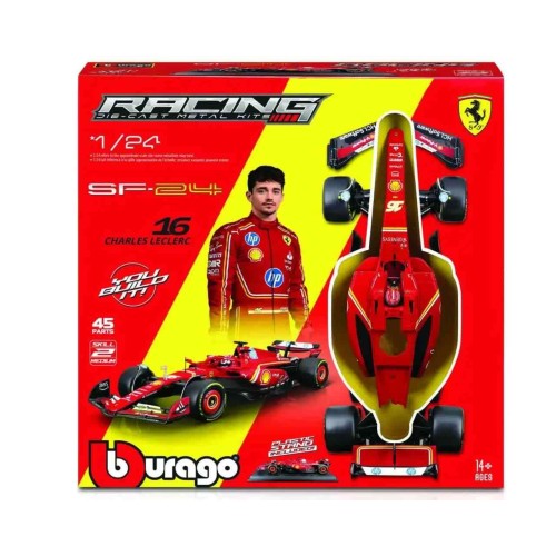 Ferrari F1 SF-24 - N. 16 Charles Leclerc With Helmet - Model Kit 1:24
