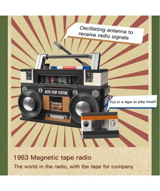 Radio Cassette Construction Kit 228 pcs