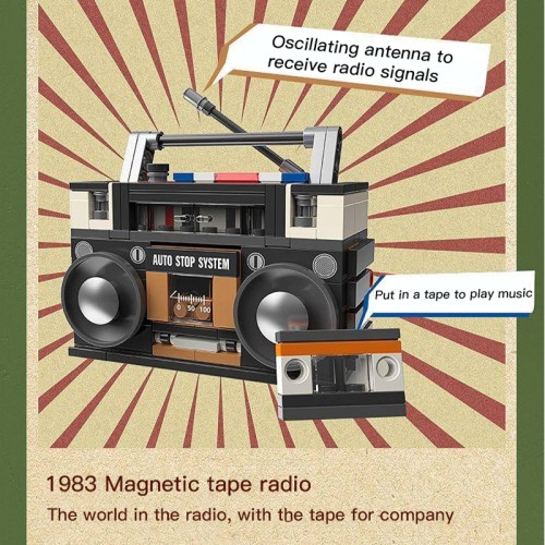 Radio Cassette Construction Kit 228 pcs