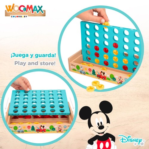 Disney Four in a Row Wooden Game