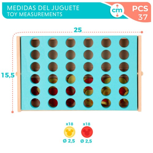 Disney Four in a Row Wooden Game