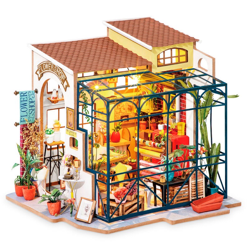 Emily s Flower Shop Miniature House Model 258 pcs