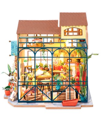 Emily s Flower Shop Miniature House Model 258 pcs