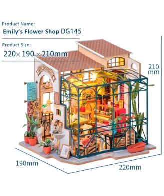Emily s Flower Shop Miniature House Model 258 pcs