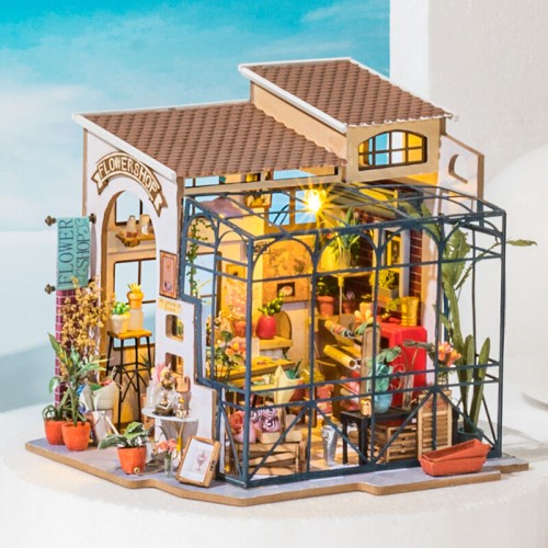 Emily s Flower Shop Miniature House Model 258 pcs