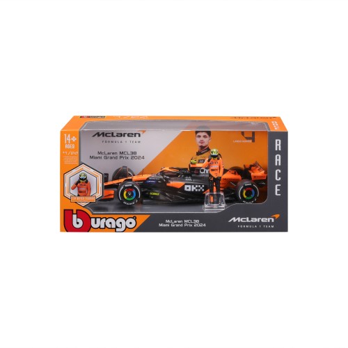 FORMULA 1 - F1 Mc Laren Mcl38 with Norris - Die-cast Model 1/24