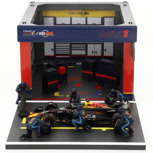 FORMULA 1 - Pit Stop Diorama Max Verstappen World Champion 2024 1:43