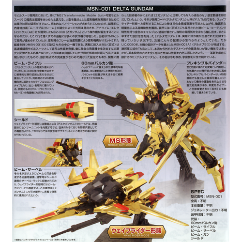 1/144 HGUC MSN-001 Delta Gundam