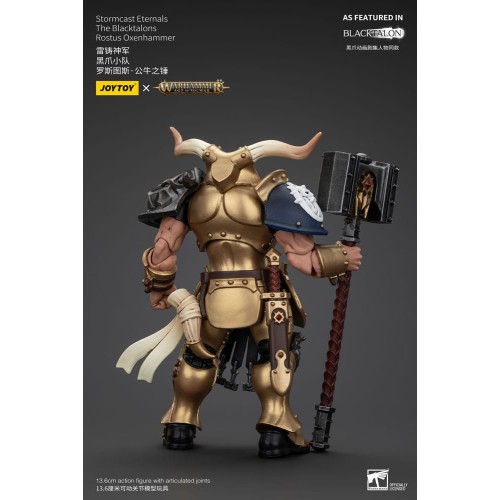 Warhammer Age of Sigmar Actionfigur Stormcast Eternals The Blacktalons Rostus Oxen hammer 20 cm