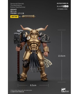 Warhammer Age of Sigmar Actionfigur Stormcast Eternals The Blacktalons Rostus Oxen hammer 20 cm