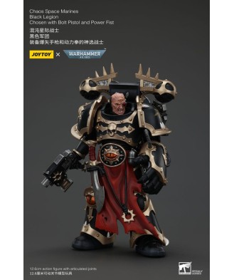 Warhammer 40k Actionfigur Chaos Space Marines Black Legion Chosen with Bolt Pistol and Power Fist 20 cm