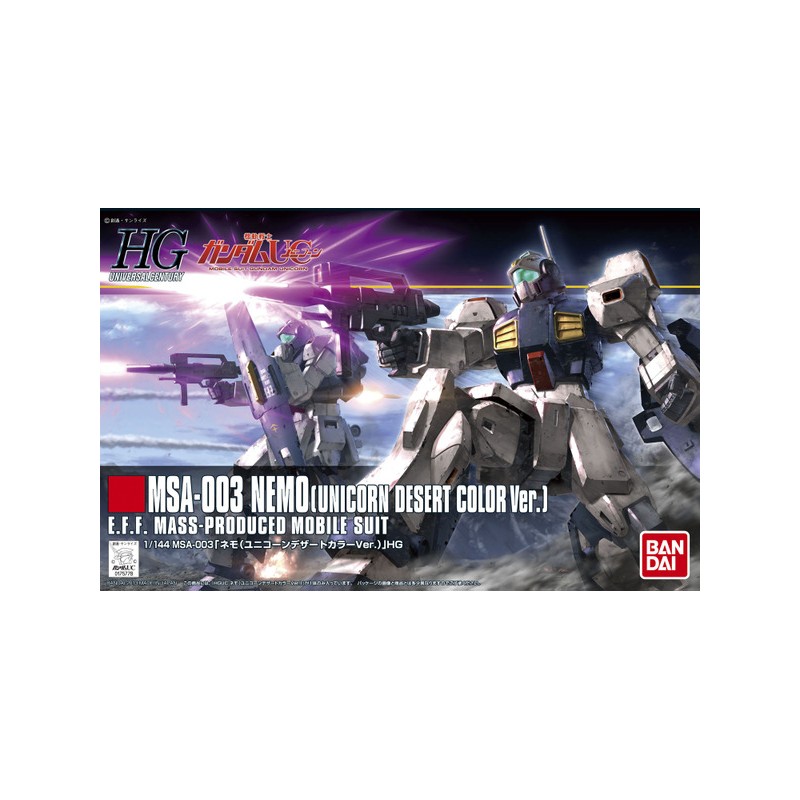 1/144 HGUC MSA-003 Nemo (Unicorn Desert Color Ver.)