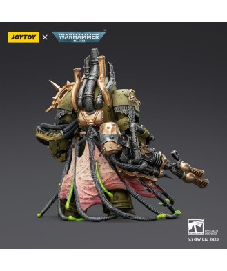 Warhammer 40,000 Action Figure Death Guard Lord of Virulence with Power Fist and Twin Plague Spewer 14 cm