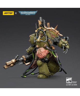 Warhammer 40,000 Action Figure Death Guard Lord of Virulence with Power Fist and Twin Plague Spewer 14 cm
