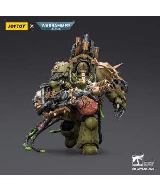 Warhammer 40,000 Action Figure Death Guard Lord of Virulence with Power Fist and Twin Plague Spewer 14 cm