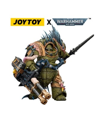Warhammer 40,000 Action Figure Death Guard Blightlord Terminator 1 with Reaper Autocannon and Bubotic Blades 14 cm