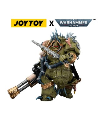 Warhammer 40,000 Action Figure Death Guard Blightlord Terminator 1 with Reaper Autocannon and Bubotic Blades 14 cm
