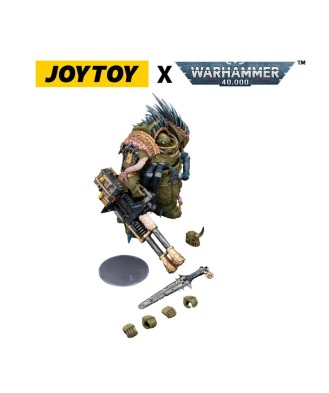 Warhammer 40,000 Action Figure Death Guard Blightlord Terminator 1 with Reaper Autocannon and Bubotic Blades 14 cm