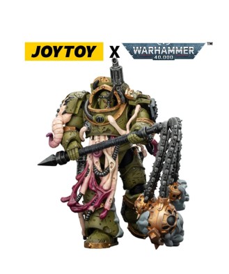 Warhammer 40,000 Action Figure Death Guard Blightlord Terminator 2 with Flail of Corruption 14 cm