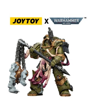 Warhammer 40,000 Action Figure Death Guard Blightlord Terminator 2 with Flail of Corruption 14 cm