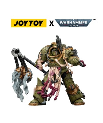 Warhammer 40,000 Action Figure Death Guard Blightlord Terminator 2 with Flail of Corruption 14 cm