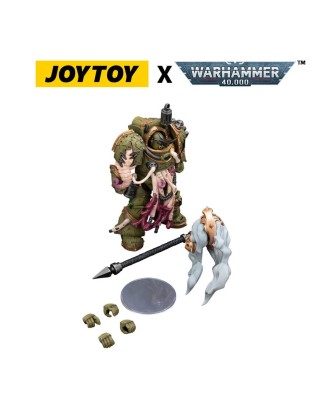 Warhammer 40,000 Action Figure Death Guard Blightlord Terminator 2 with Flail of Corruption 14 cm