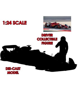 F1 Ferrari Sf-24 With Leclerc Figure - 1:24 Die-cast Model