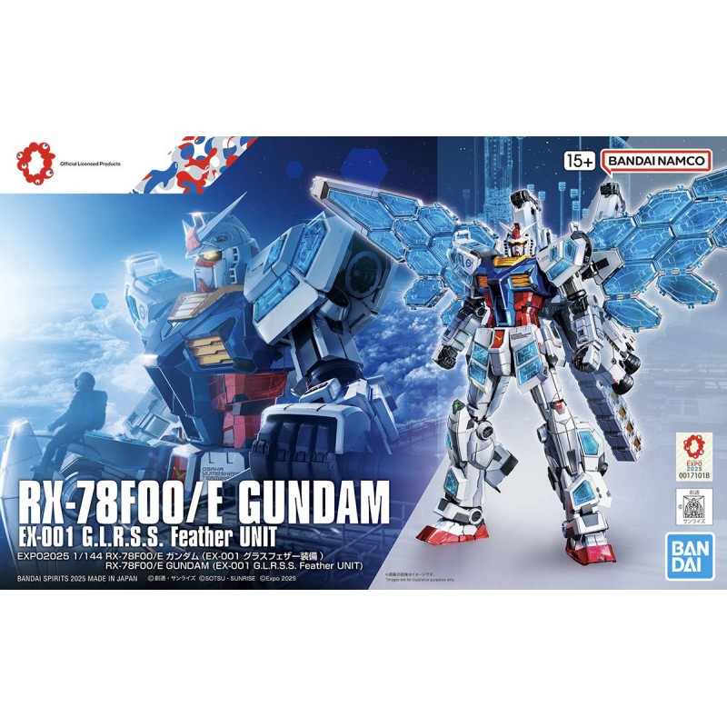 1/144 EXPO2025 RX-78F00/E Gundam (EX-001 Glass Feather)